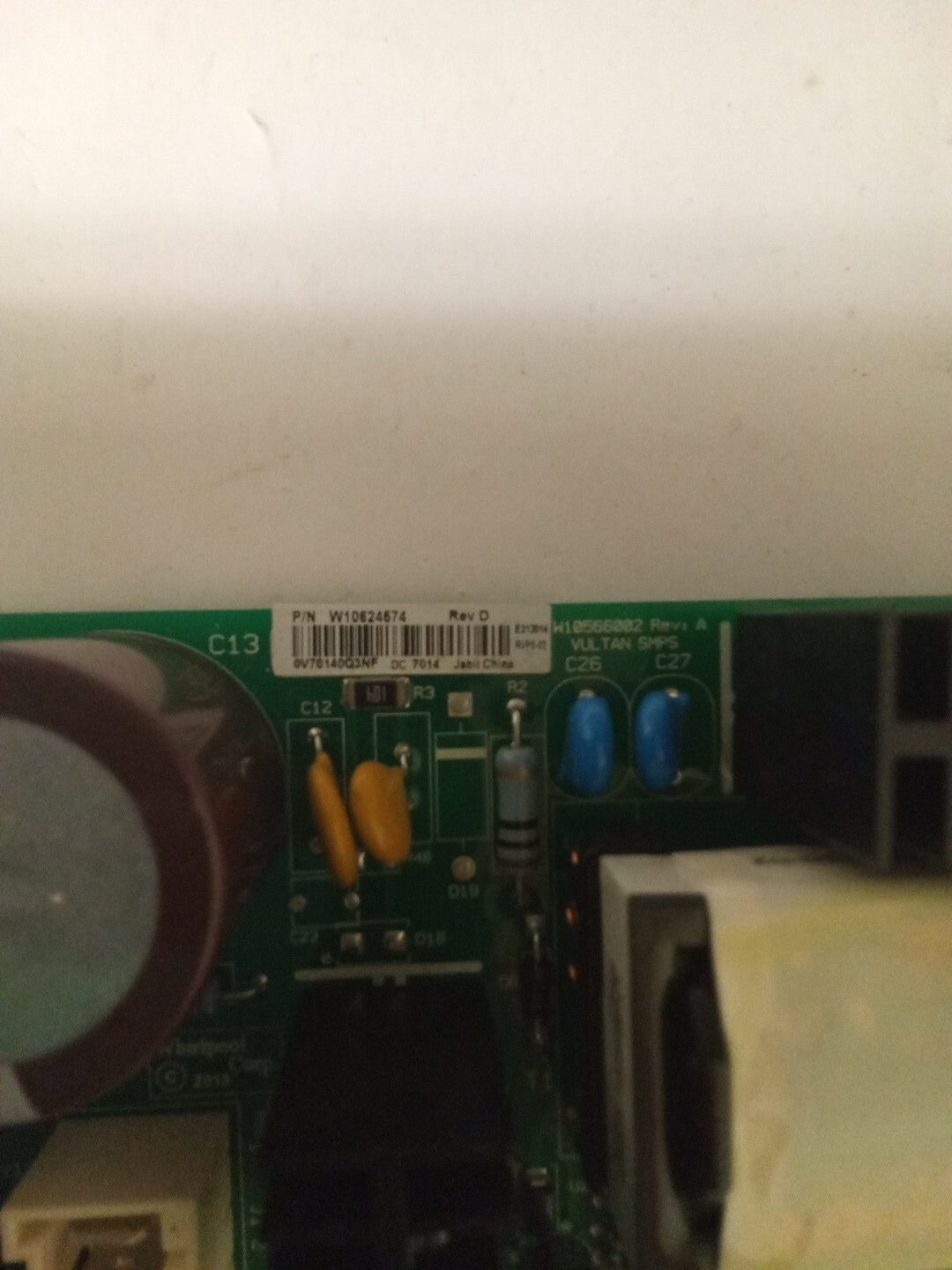 Whirlpool Fridge Control W10624574 Control Board AK-967