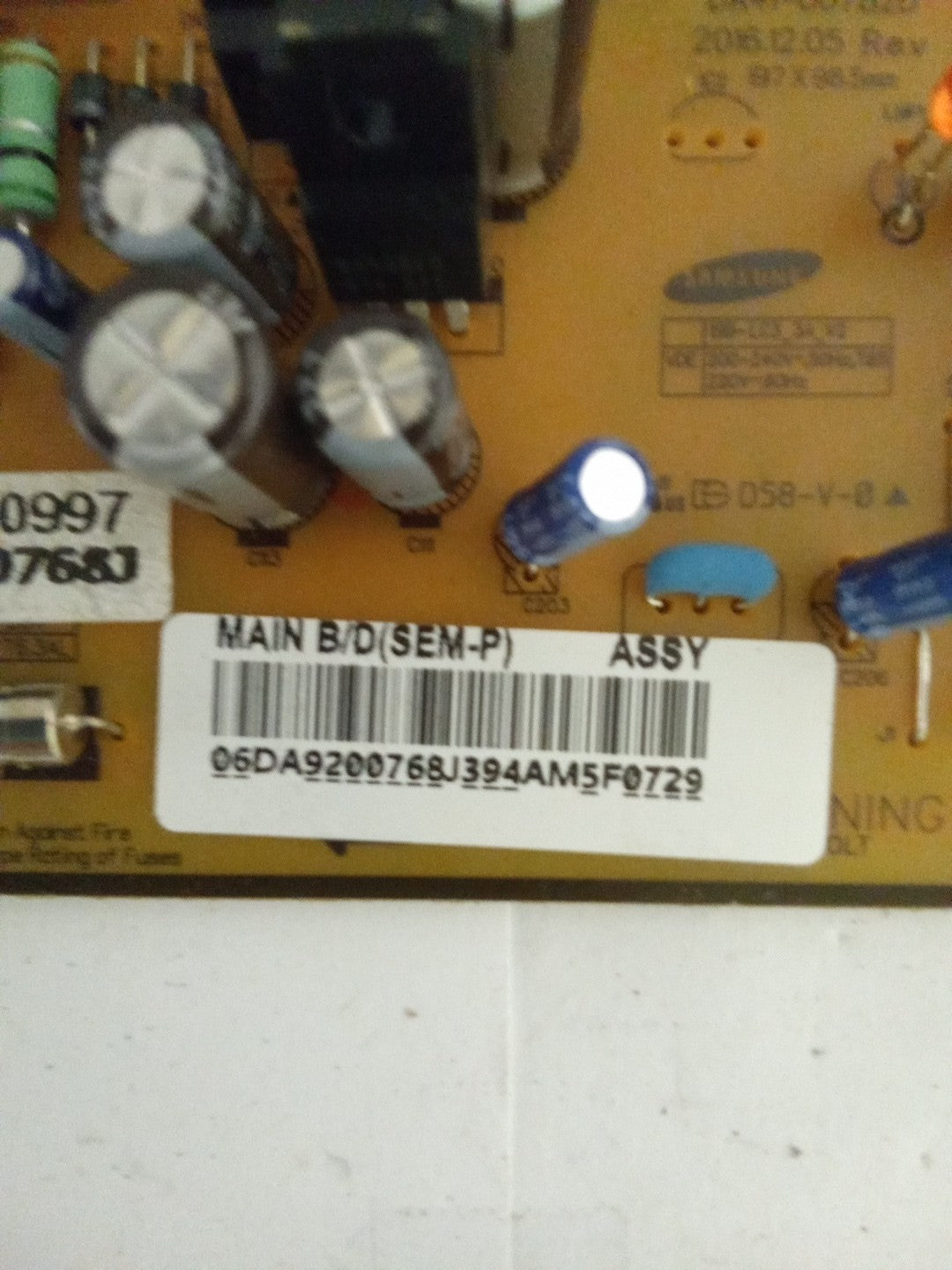 Samsung DA92 00768J Refrigerator Control Board AMK-248