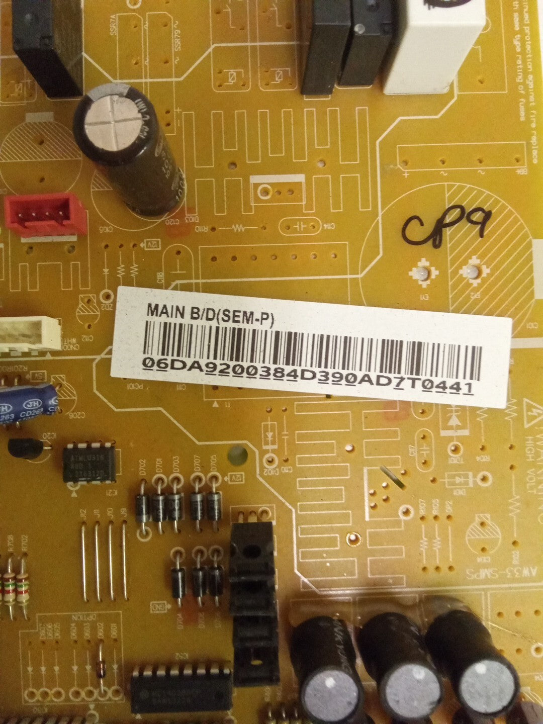 Samsung Refrigerator Control DA92-00384D AK-910
