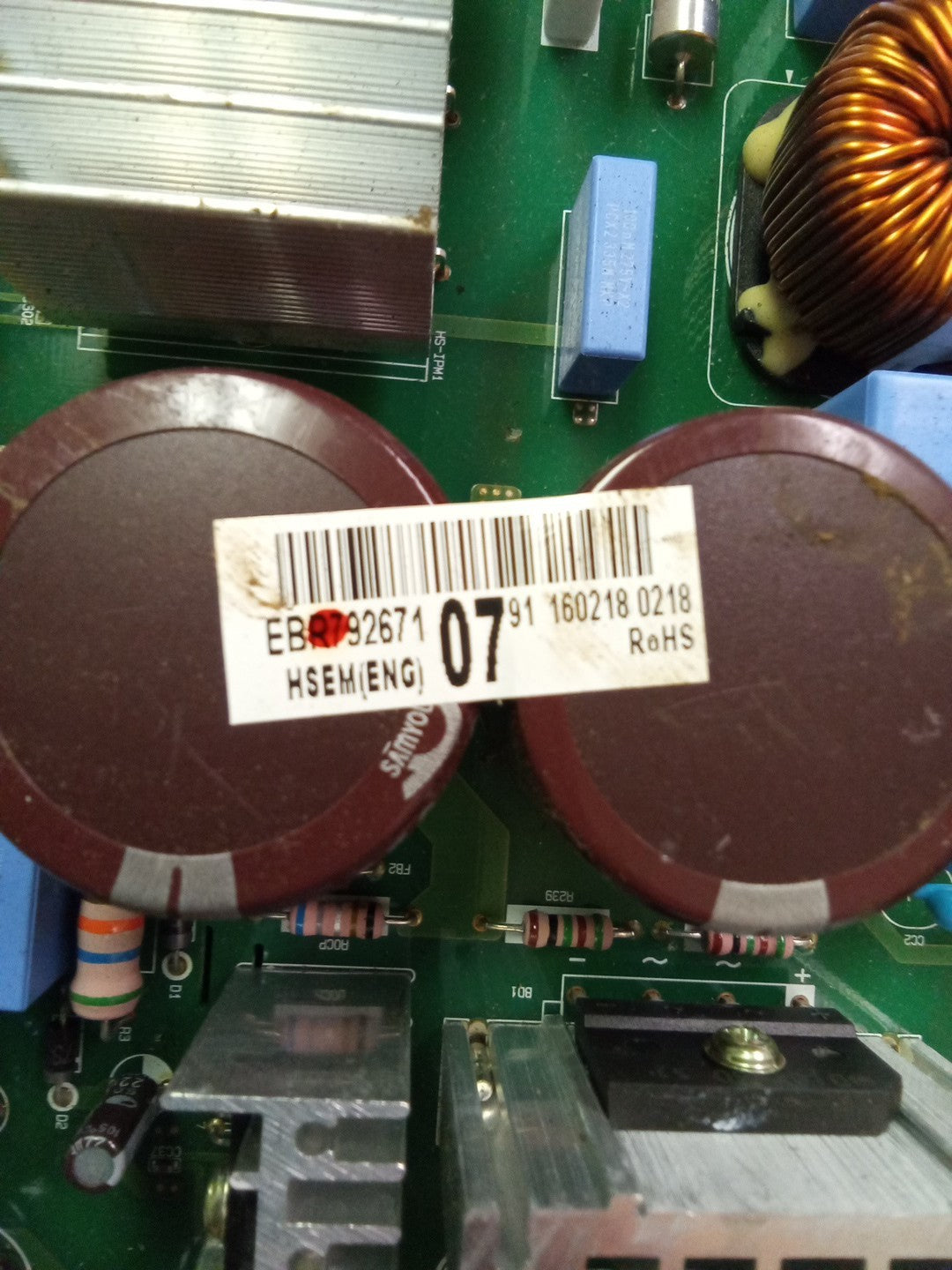 LG Refrigerator Control Board - Part Number EBR79267107 AMK-624