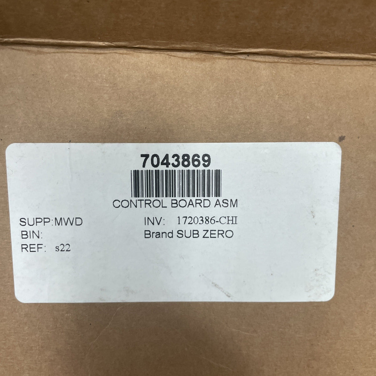 7030490 Genuine Sub-Zero OEM Control Board BA59