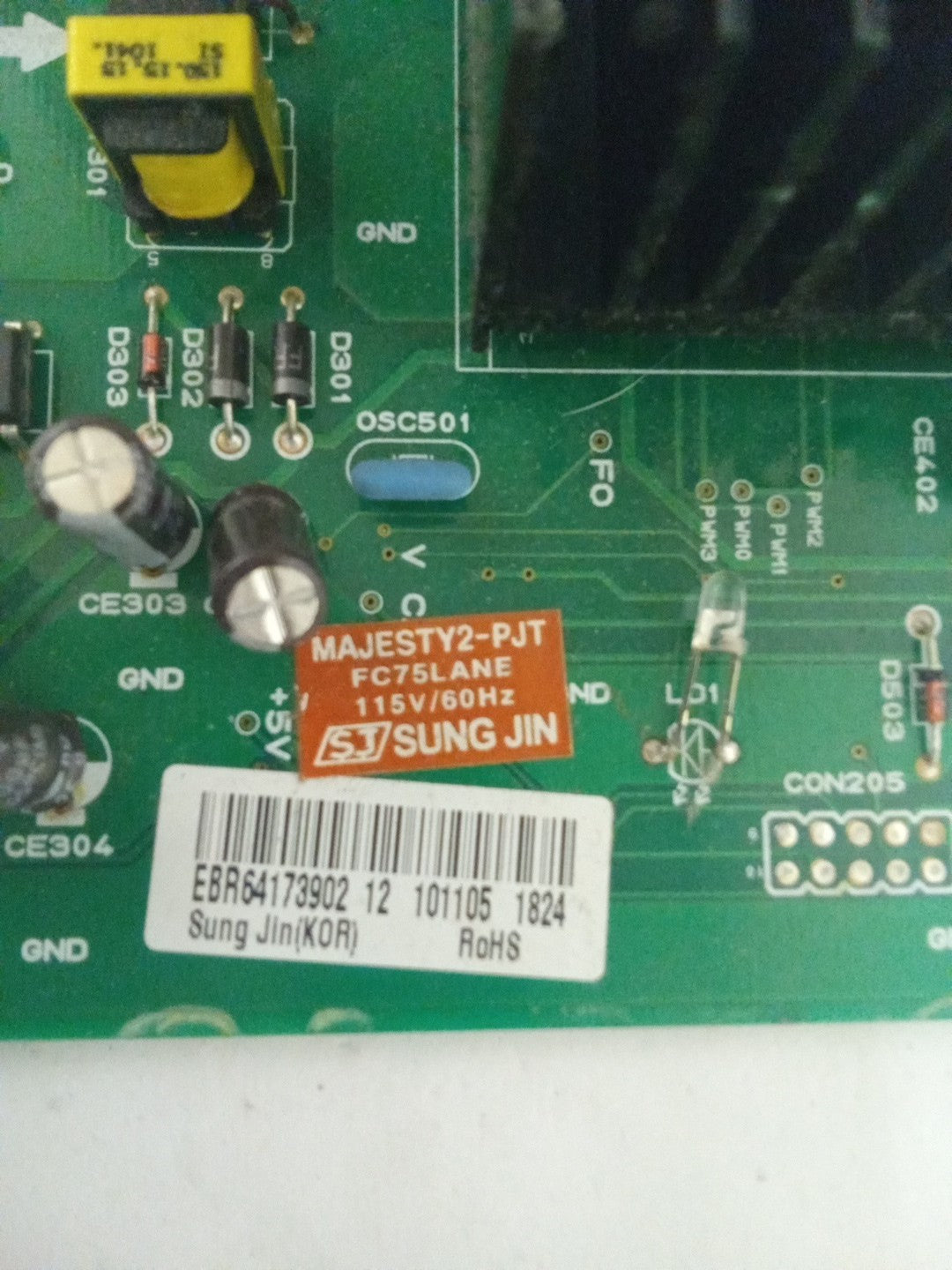 LG Fridge Control Board EBR64173902 AMK-470