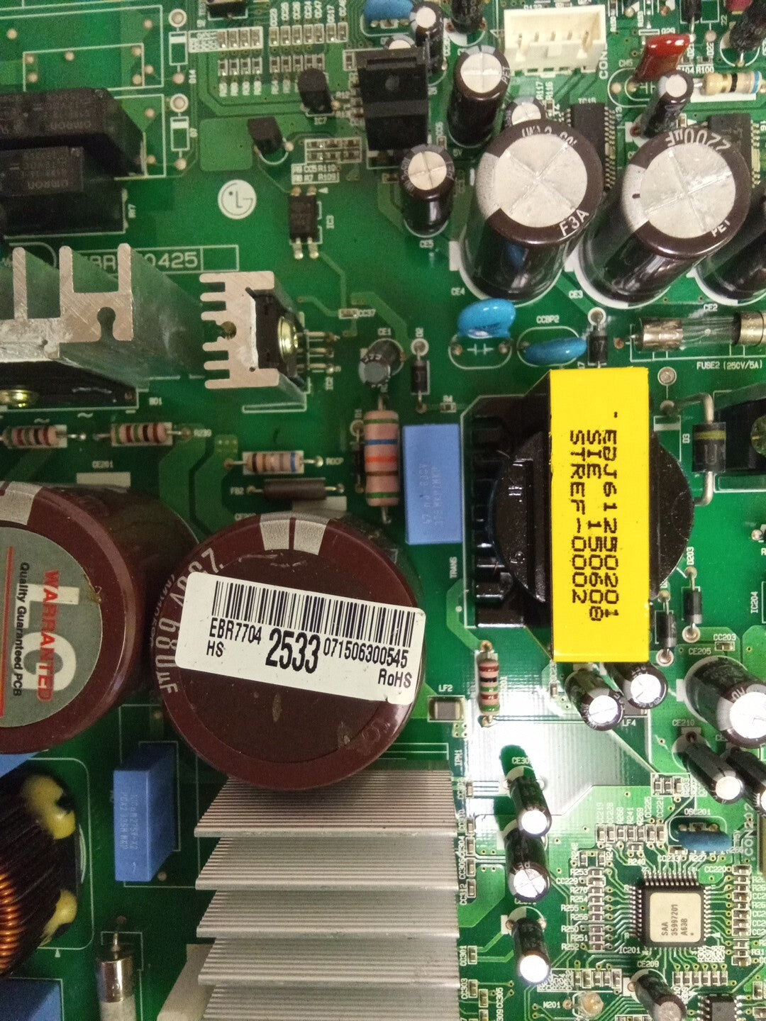 LG Refrigerator Control Board EBR77042533 AK-851