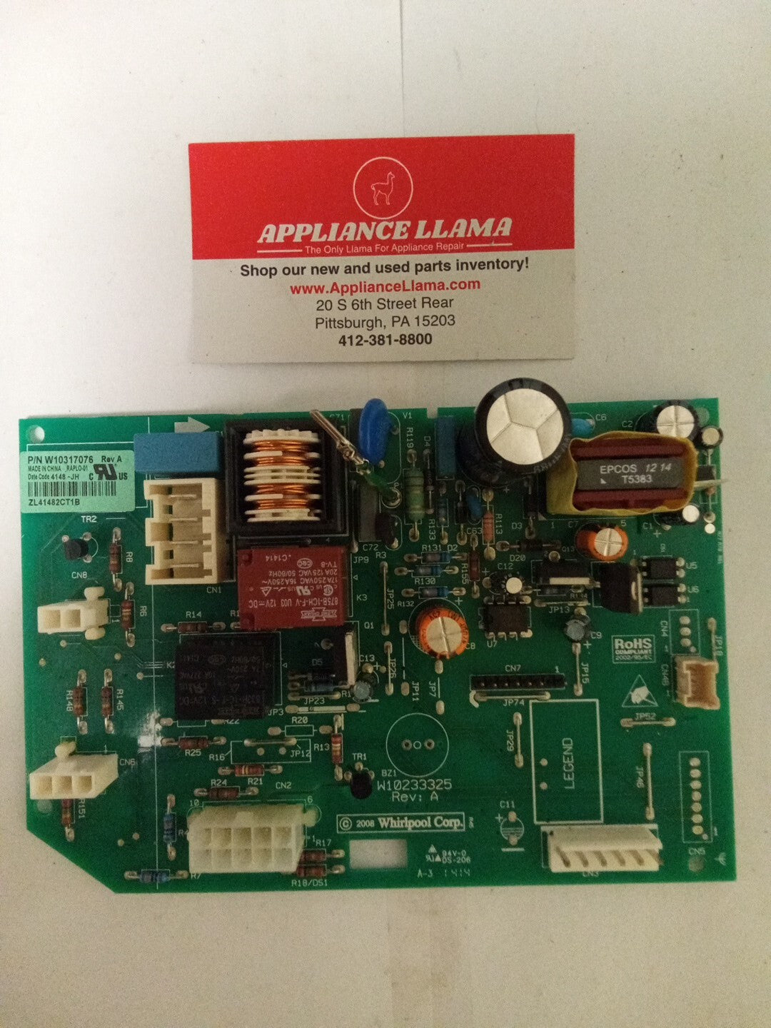 Whirlpool Refrigerator Control W10317076  AK-997