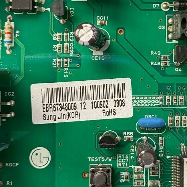 LG Refrigerator Control Board EBR67348009 Used SH225