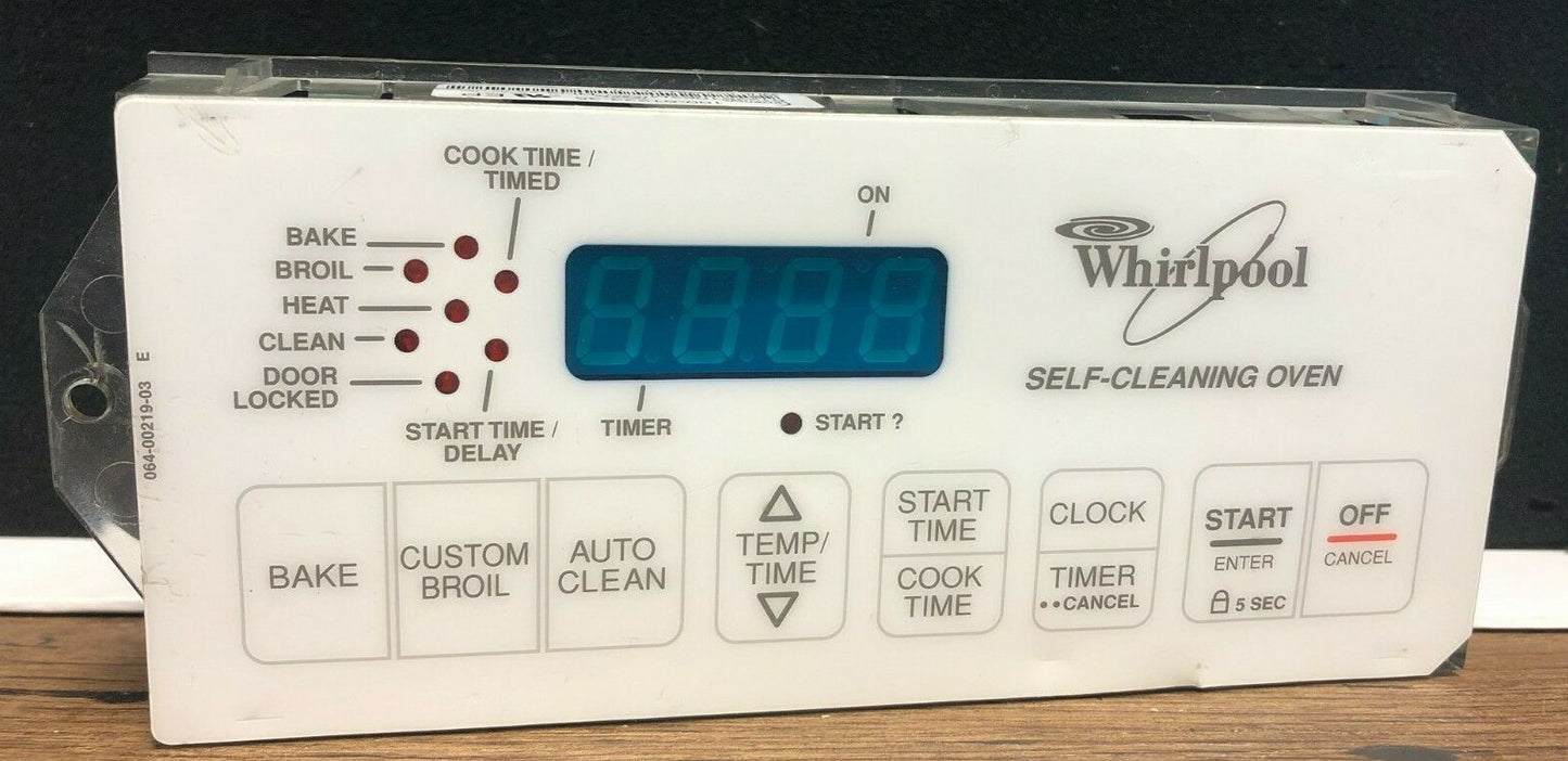 8522491 White Whirlpool Stove Range Control Used DC-103