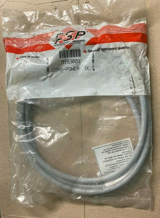 Whirlpool Washer Power Cord 8183009 New BM84