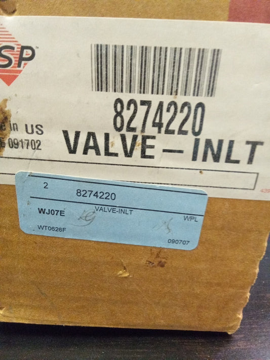 Whirlpool Dishwasher Inlet Valve 8274220 AK-244