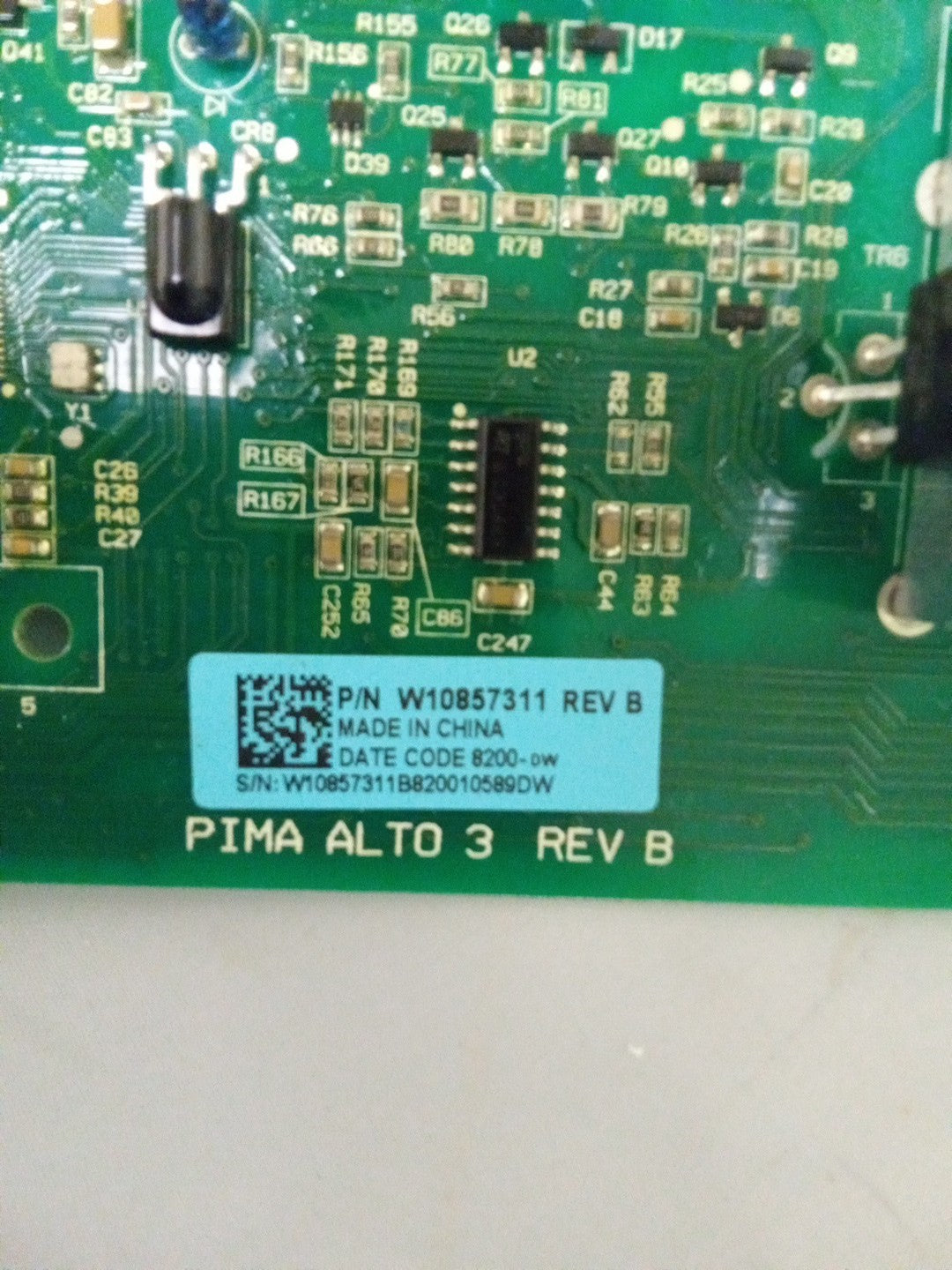 Whirlpool Washer Control Board W10857311 REV B  AMK-357
