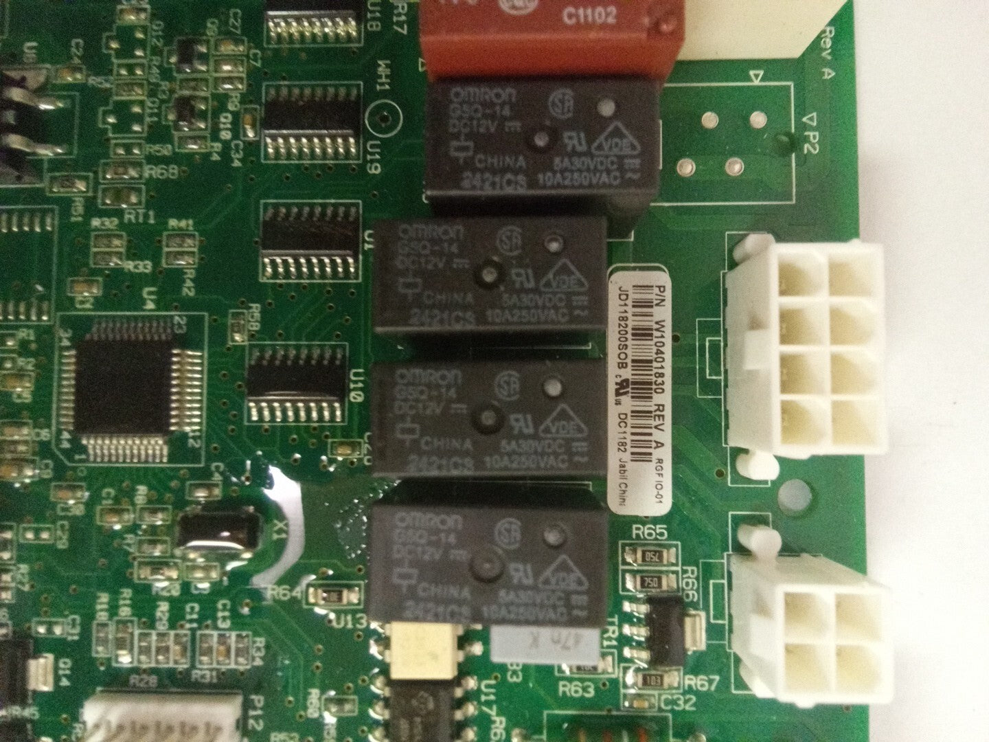 Whirlpool Refrigerator W10401830 Control Board AK-712