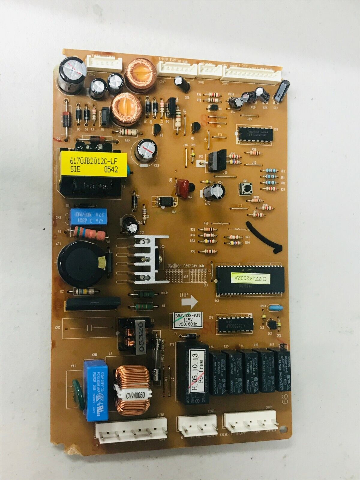 LG Refrigerator Control Board 6871JB1375A For Parts Only CBP12