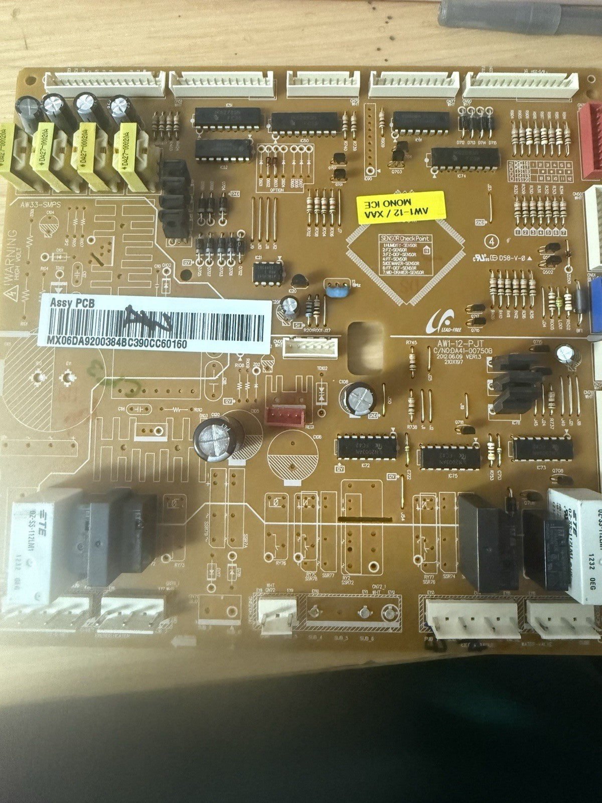 USED Samsung DA92-00384B Refrigerator Control Board JB101