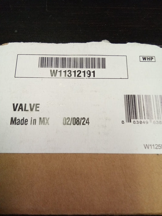 Whirlpool Original W11312191 (W11095287) Water Inlet Valve AK-553