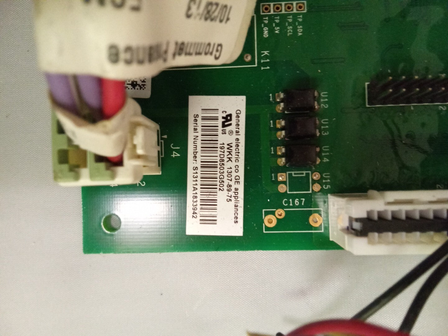 GE Refrigerator Control Board 197D8503G502 AK-614