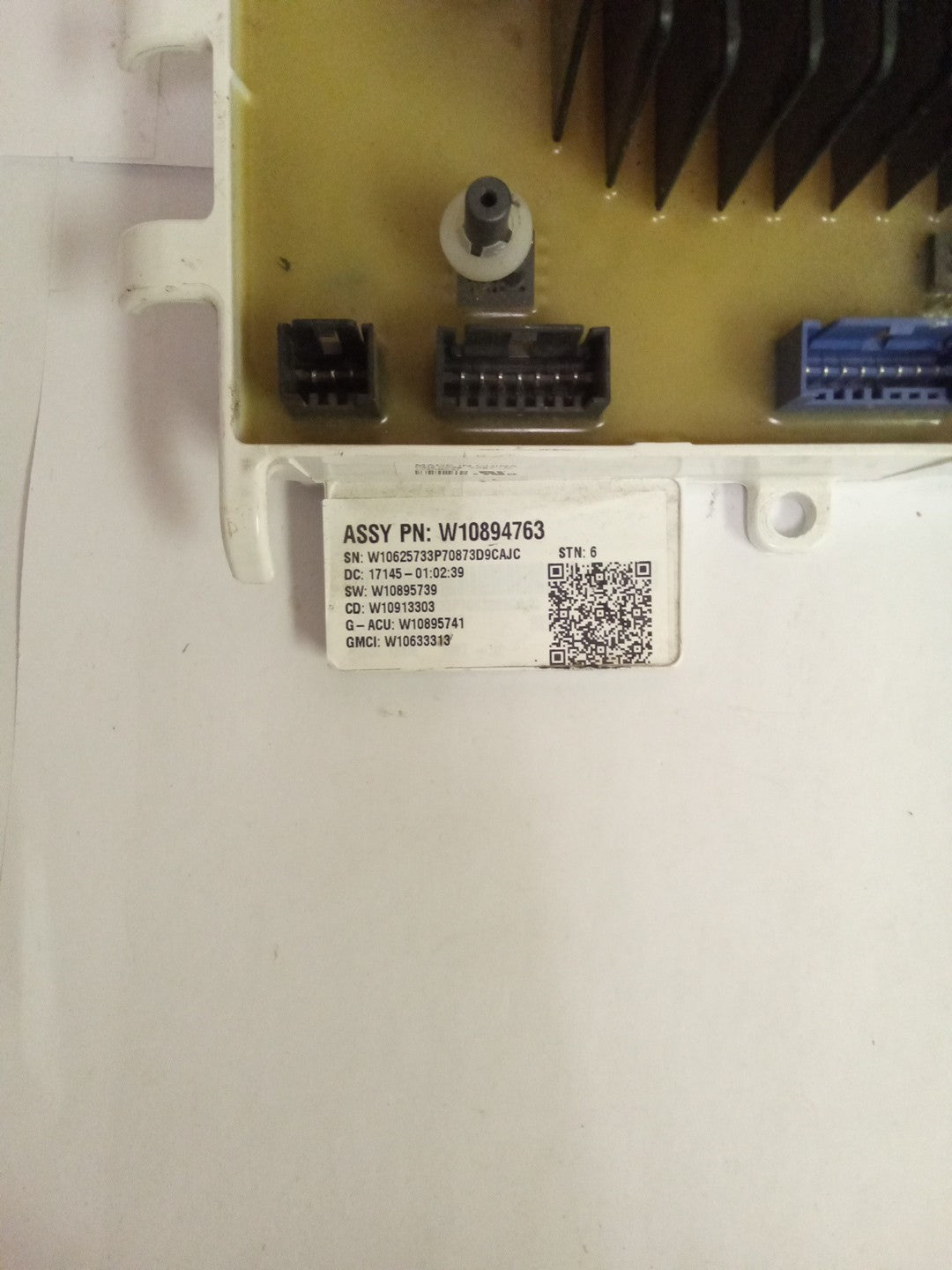 Whirlpool Washer Control Board W10894763 AMK-728