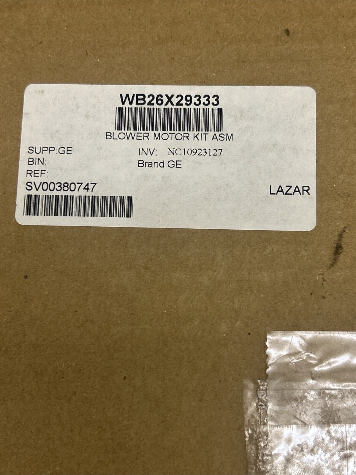 WB26X29333 GE Range Hood Blower Motor Kit New In Box AP526