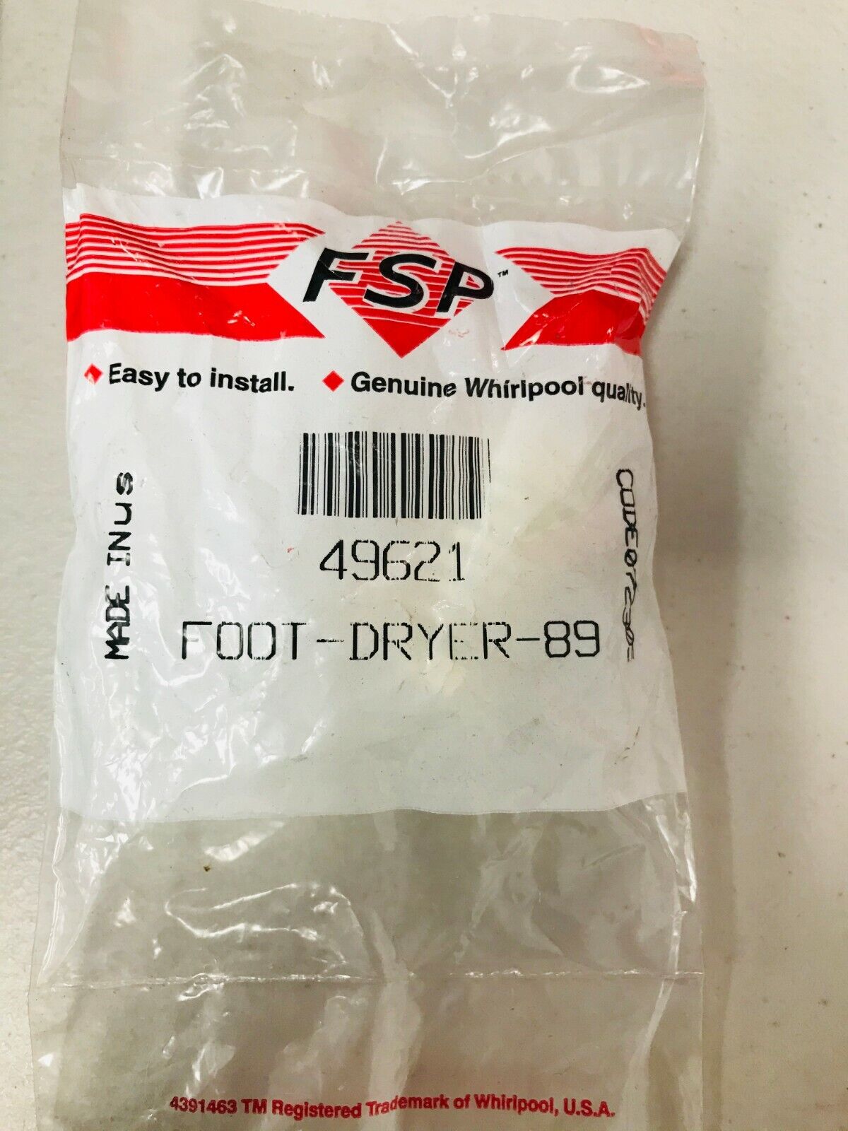 Pack Of 10 Kenmore Whirlpool 49621 Dryer Leveling Leg Foot New In Package CB535