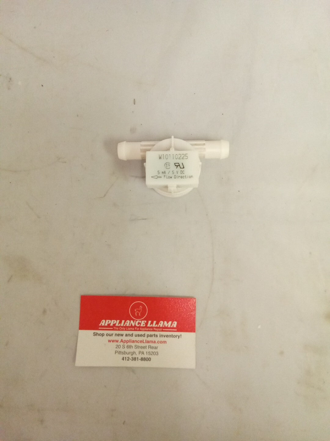 W10110225 Whirlpool Kenmore Washer water Flowmeter AK-586