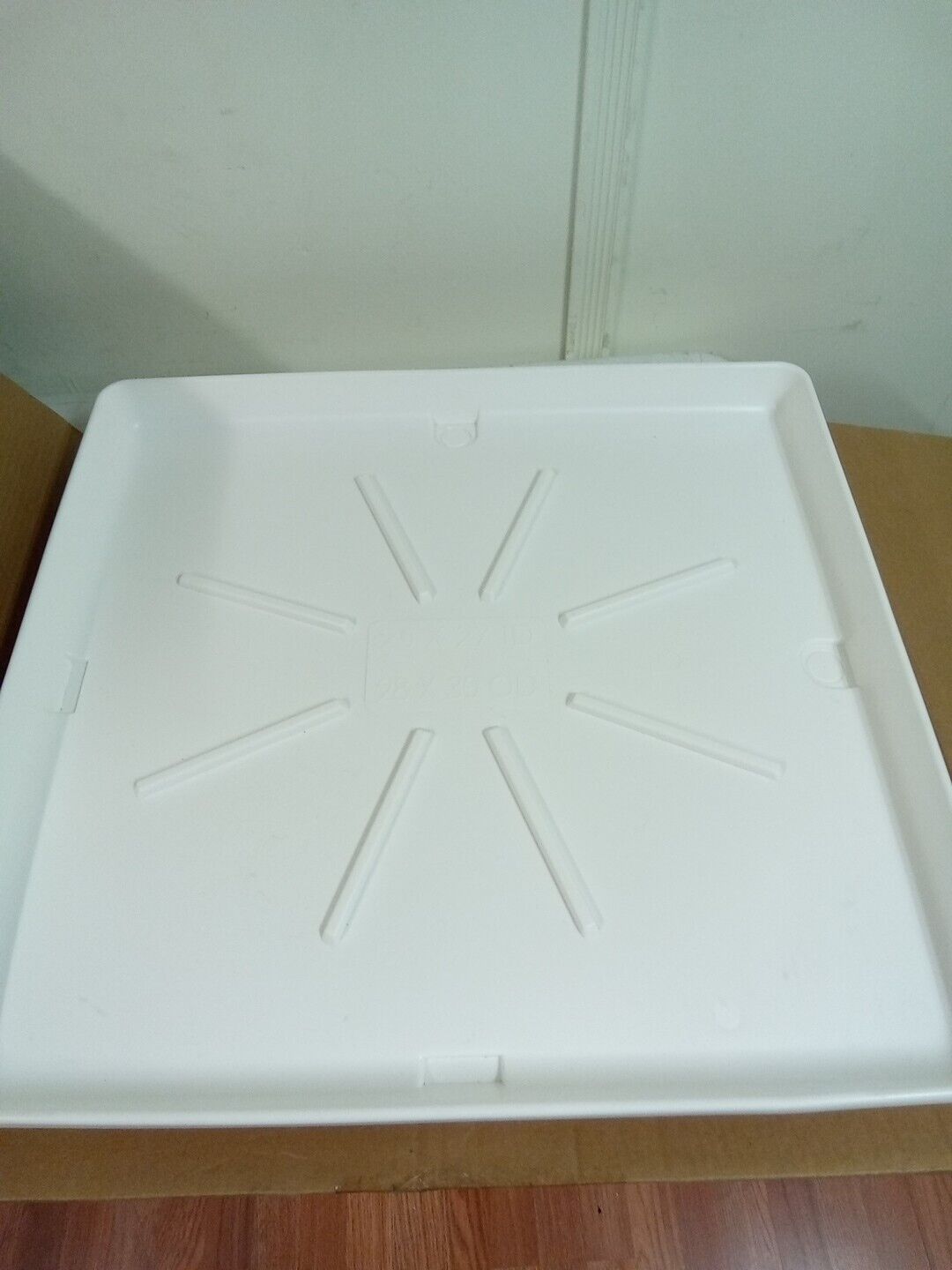 Camco 28" x30" Washing Machine Drain Pan Stackable with PVC Fitting AK-239