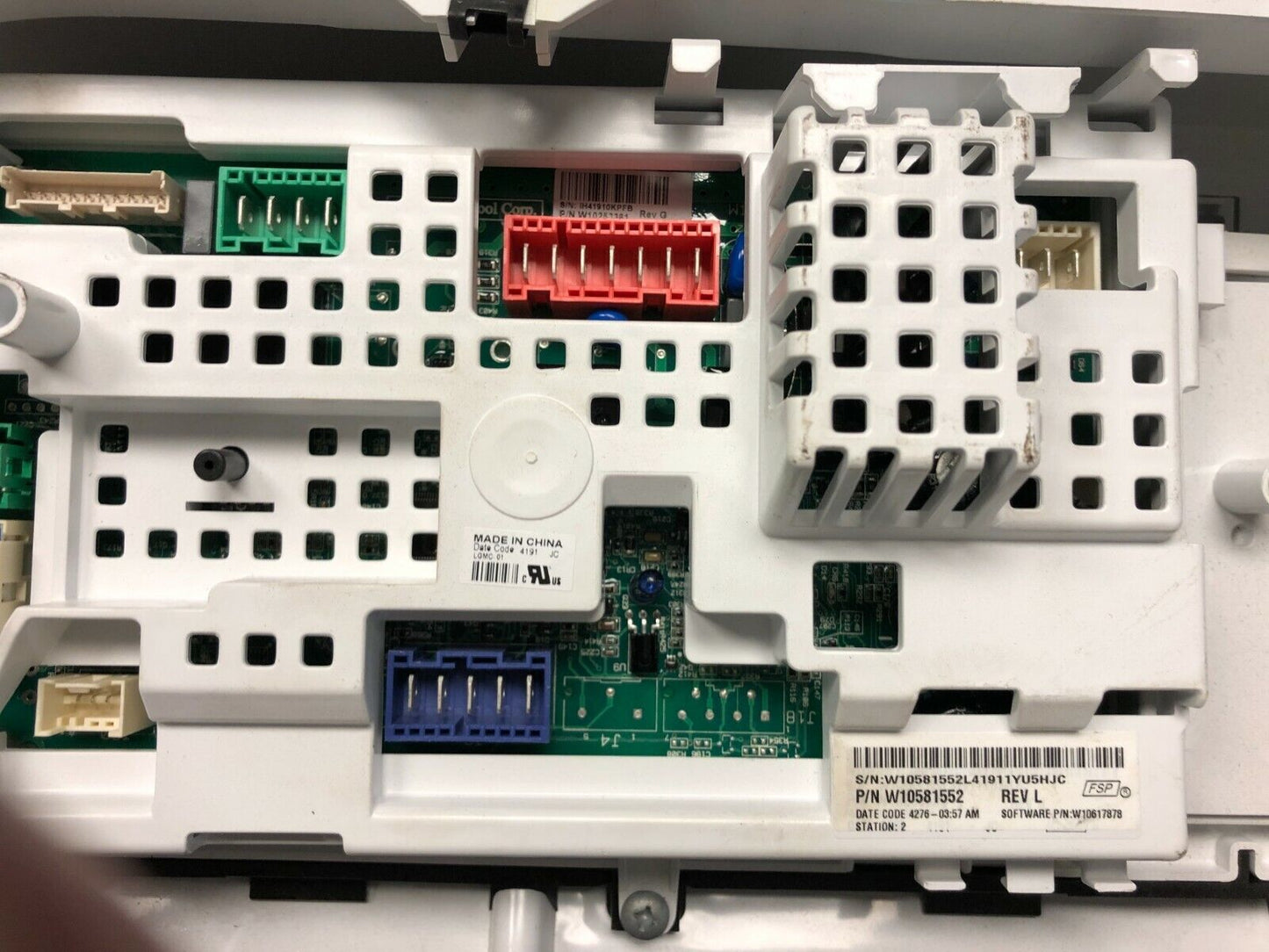 Whirlpool Washer Control Board | W10581552 WITH USER INTERFACE   DC665