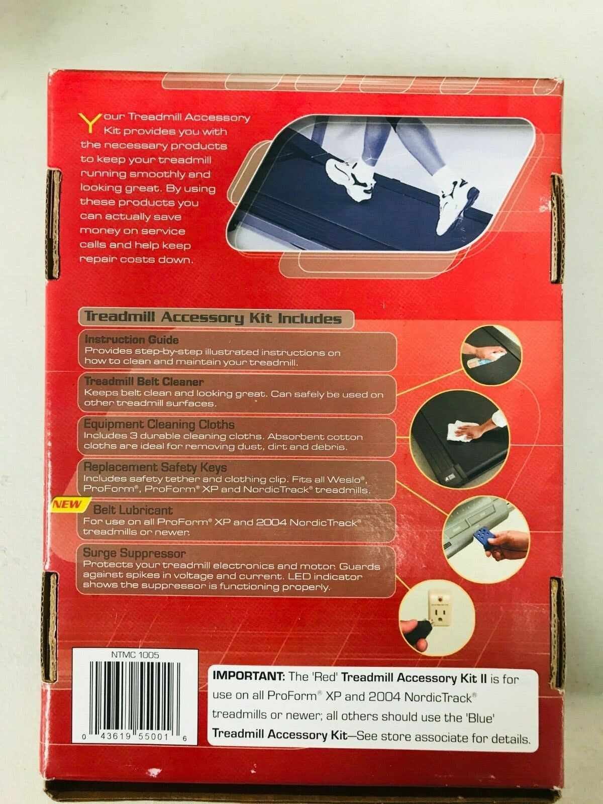Treadmill Accessory Kit ll Cleaner 4 Key Lube Cleaner Surge Protector CB396
