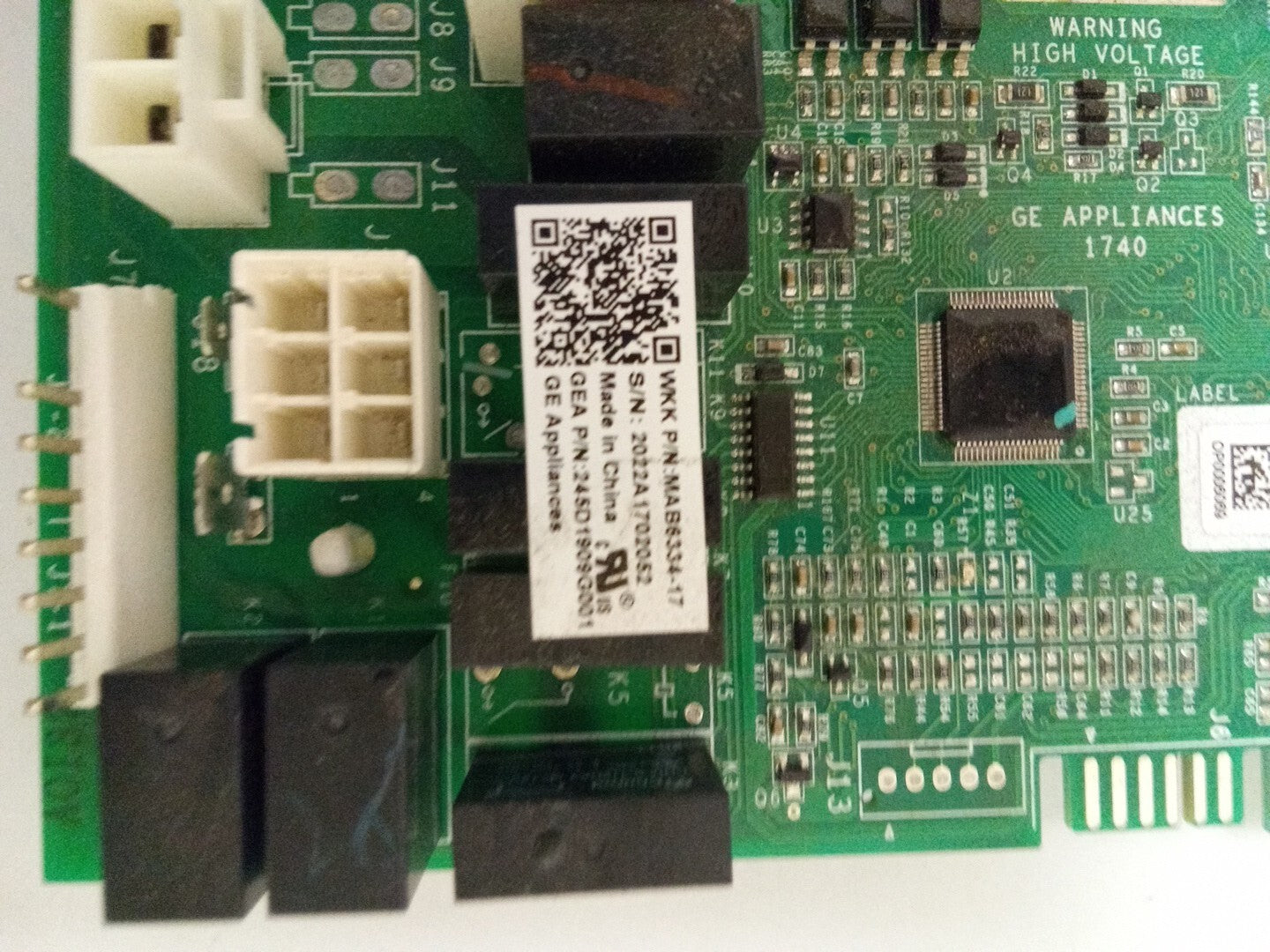GE Refrigerator Control Board 245D1909G001 AK-808