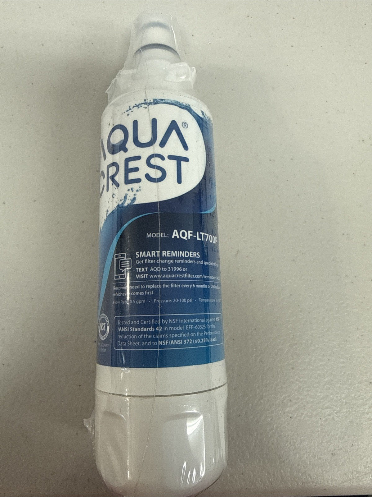 AquaCrest AQU-CWS Water Filter for AquaCrest - White BOX1