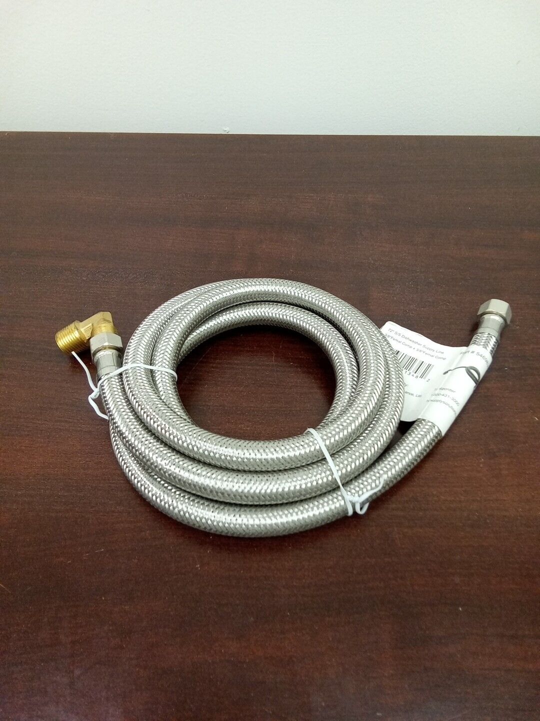 72" SS Dishwasher Water Supply Line Connector 3/8" Comp X 3/8" Sea192