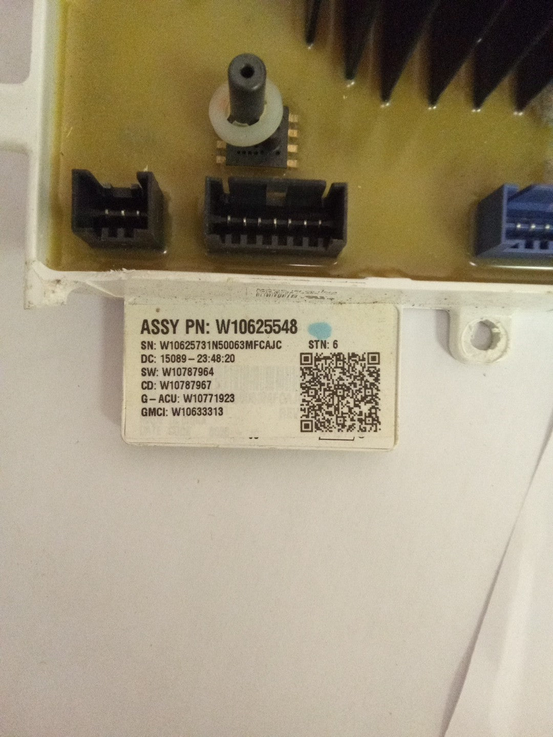 Whirlpool Washer Control Board W10625548 AMK-714