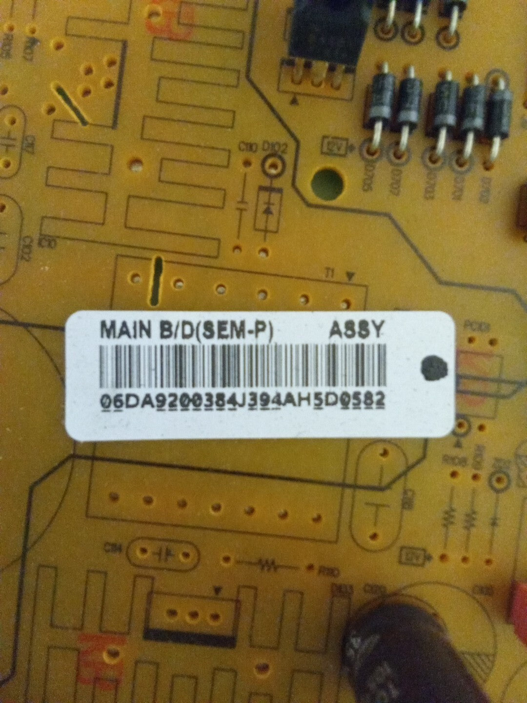 Samsung DA92-00384J Refrigerator Main Board AMK-92