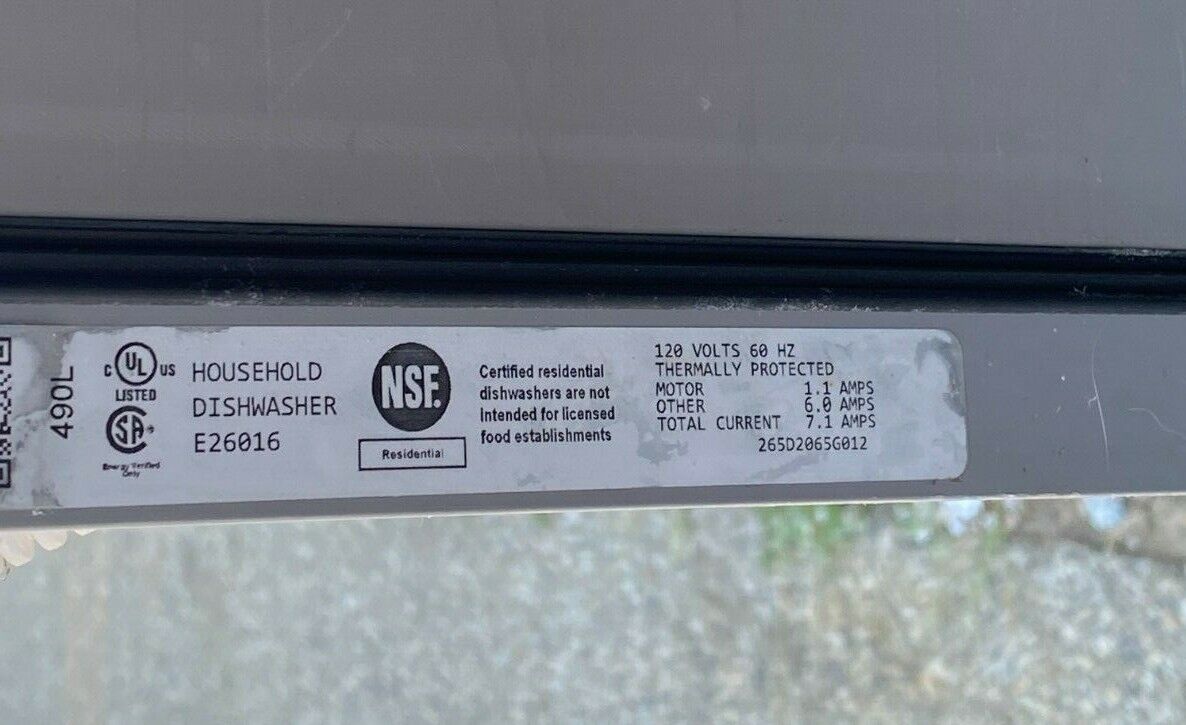 GE GDF530PGM0WW Dishwasher Upper Rack With Spray Arm Used SH477