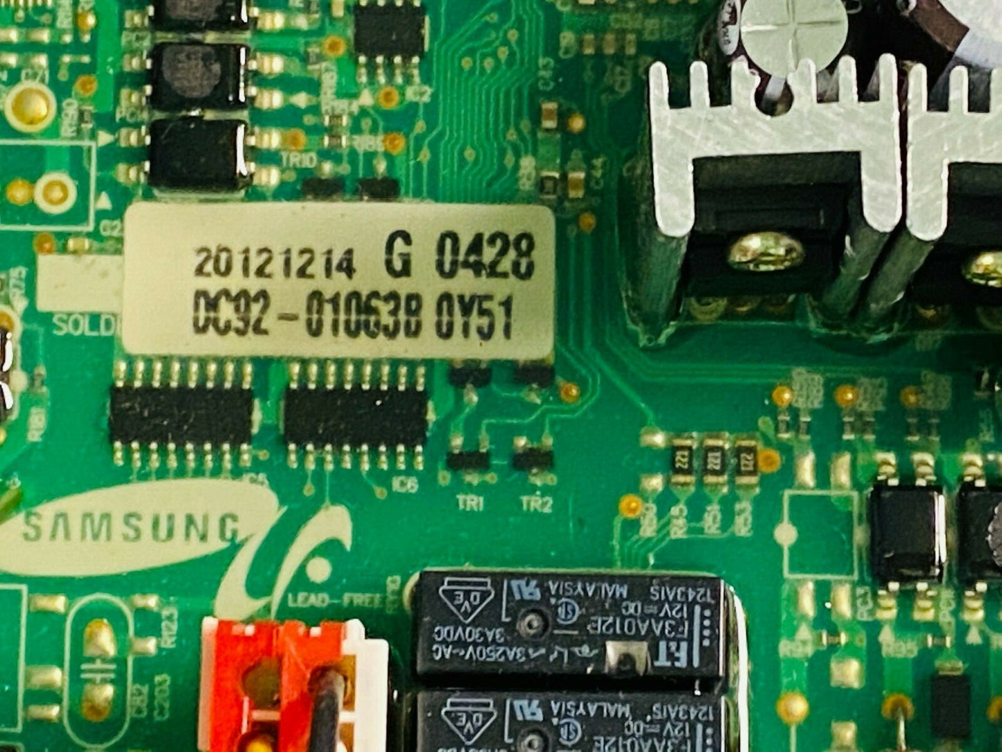 Samsung Washer Control Board DC92-010638b Used CB830