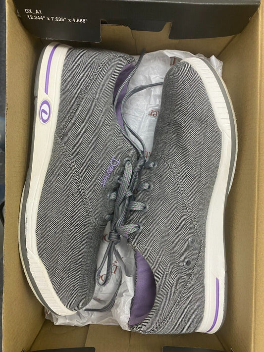 Womens Dexter Kerrie Bowling Shoes Grey Twill Purple Size 8.5 M EUR 38.5 B4271-5