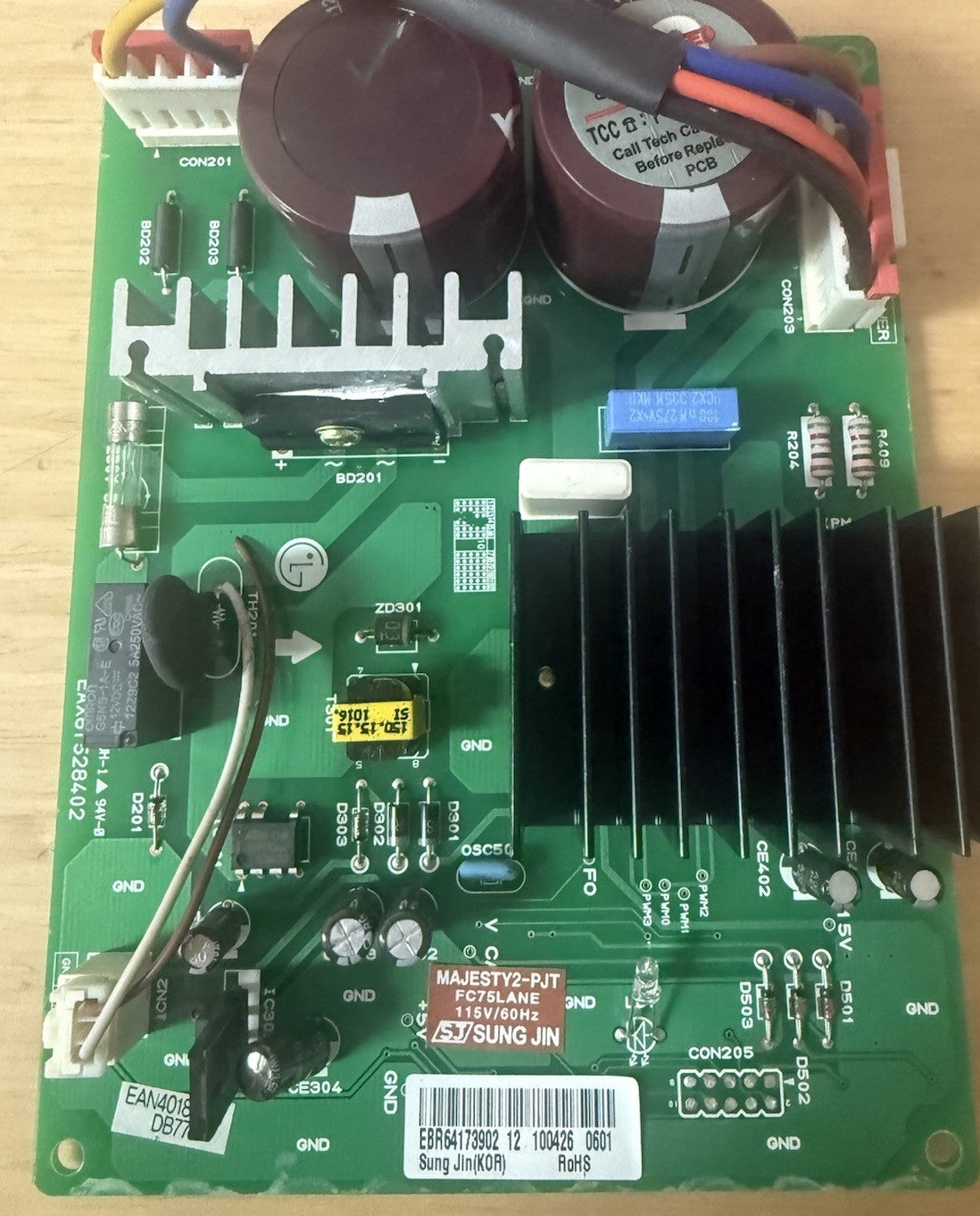 LG Refrigerator Electronic Control Board EBR64173902 JB119