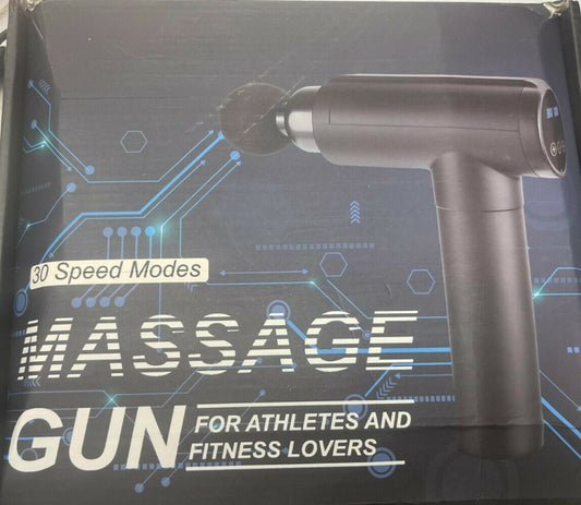 Massage Gun Pro 30 Speeds 10 Attachments LED X002NM8547 Open Box MAC5