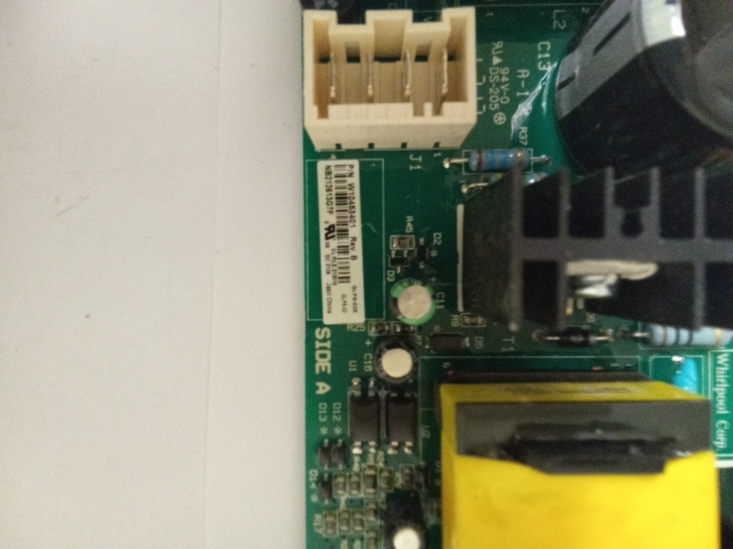 Whirlpool Refrigerator W10453401 Control Board AK-795