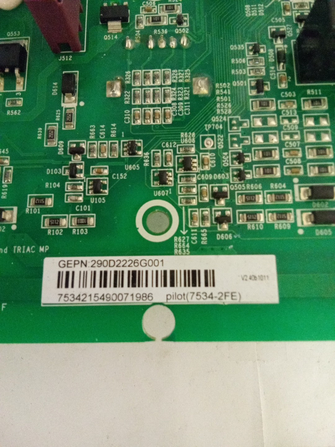 GE Washer Main Control Board  290D1914G001 AMK-407