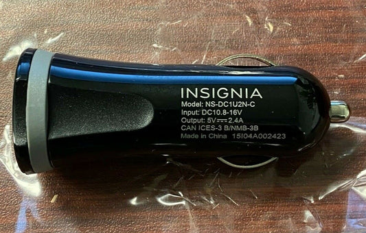 Insignia USB Car Vehicle Charger Port NSDC1U2N-C New No Box SH333