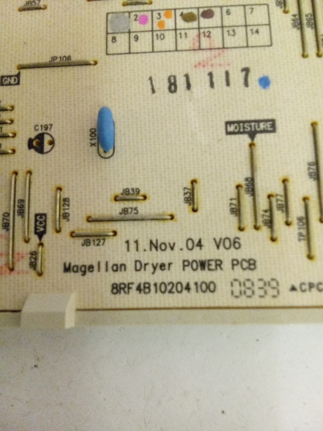 GE 8RF4B10204100 Dryer Control Board AMK-570