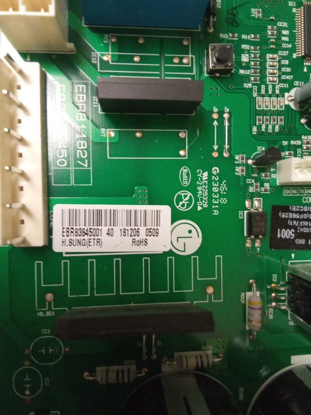 LG Refrigerator Control Board  EBR83845001 AK-940