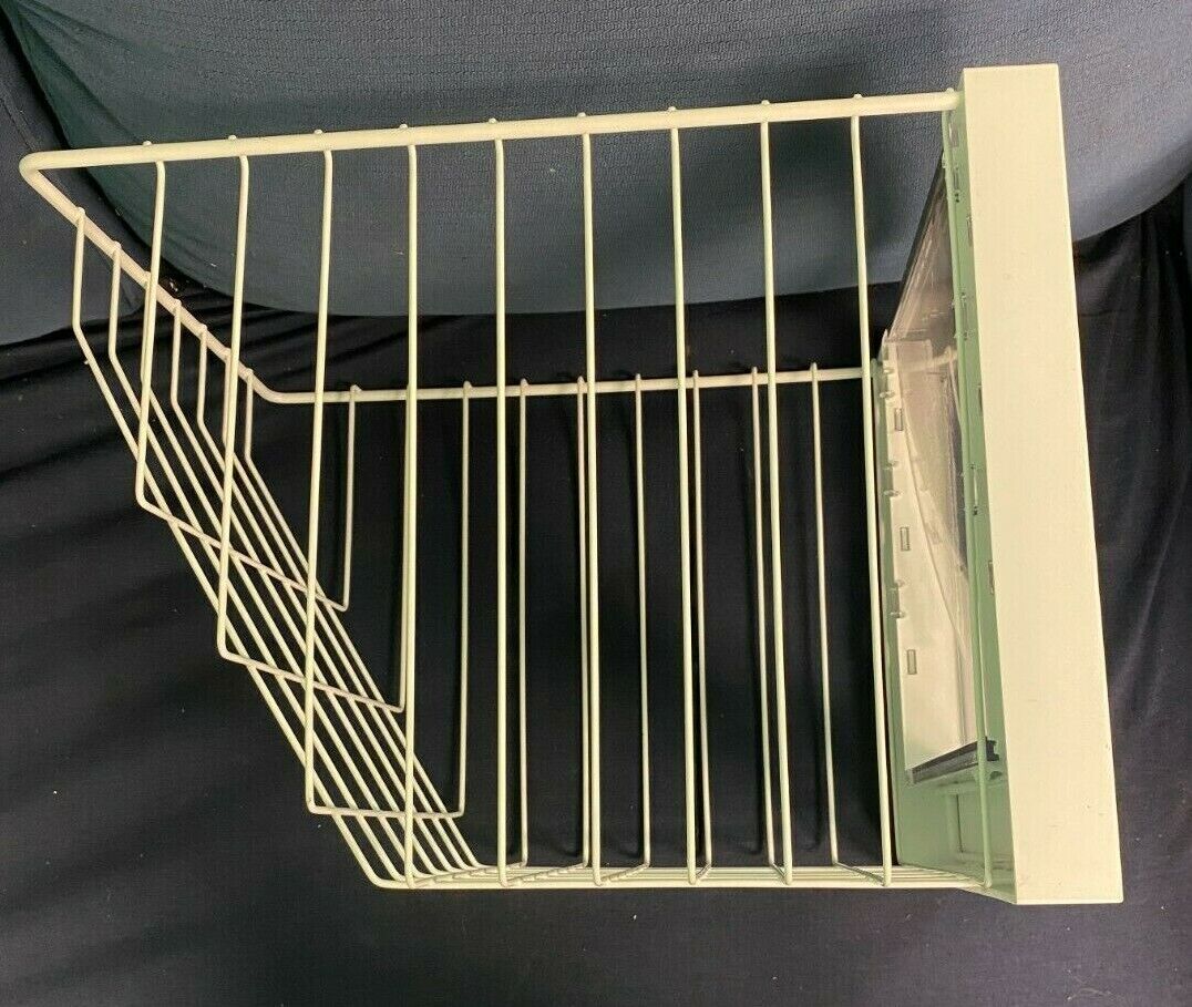 White Metal Wire Freezer Storage Basket Used 2417413 SH132