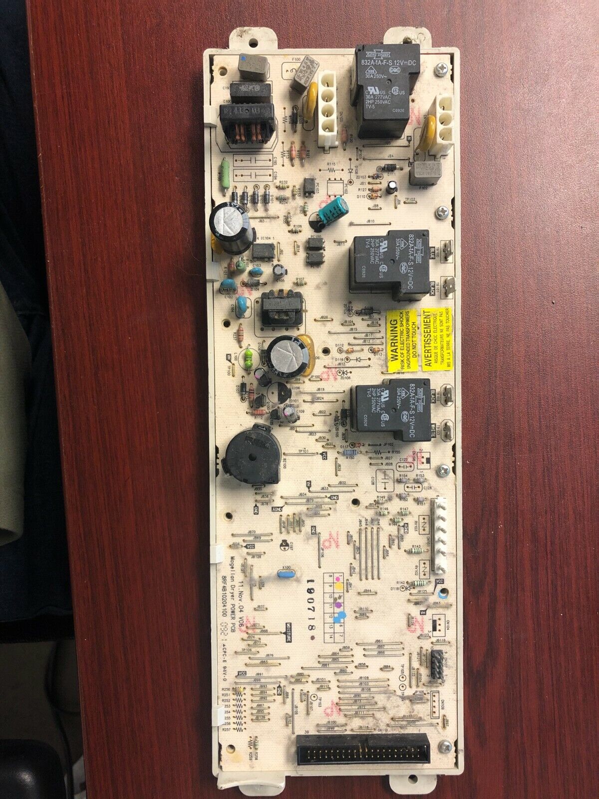 GE DRYER CONTROL BOARD - PART# 212D1199G03  /  DC470