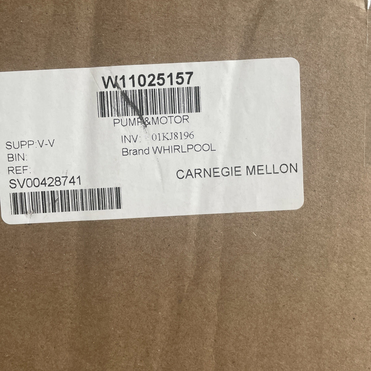 Whirlpool W11025157 Genuine OEM Dishwasher Pump and Motor Assembly BA109