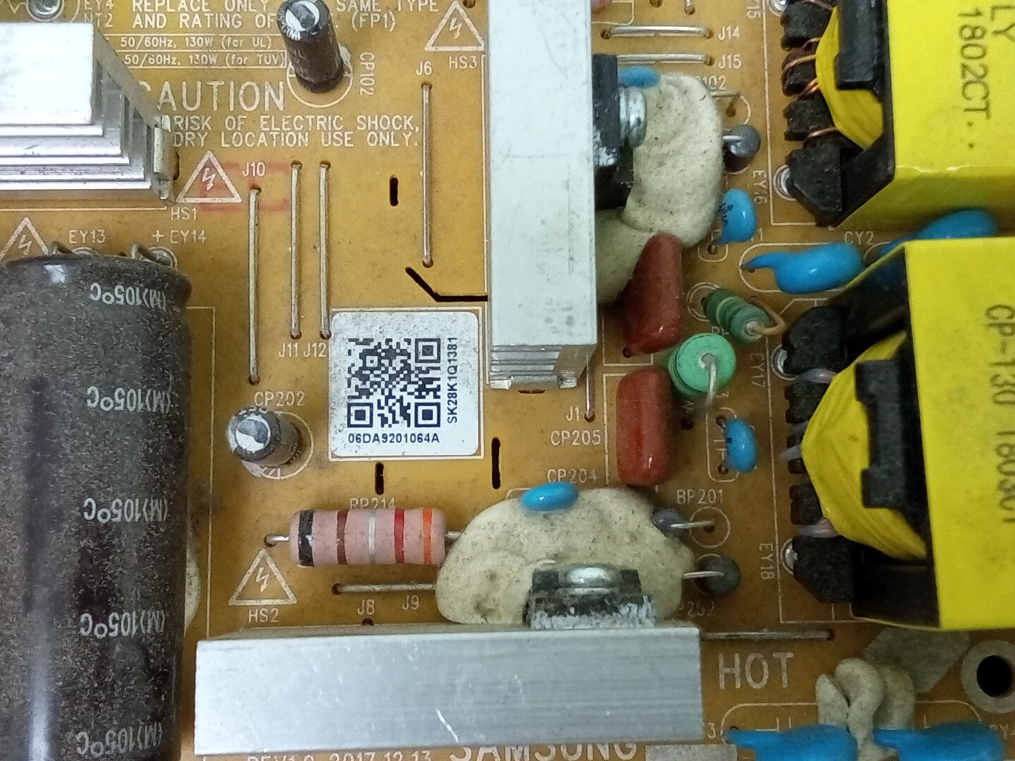 DA92-01064A Samsung Refrigerator Inverter Power Control Board SEA150