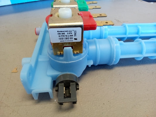 frigidaire washer water inlet valve 134959340, K-77573-1-AM YLW-34
