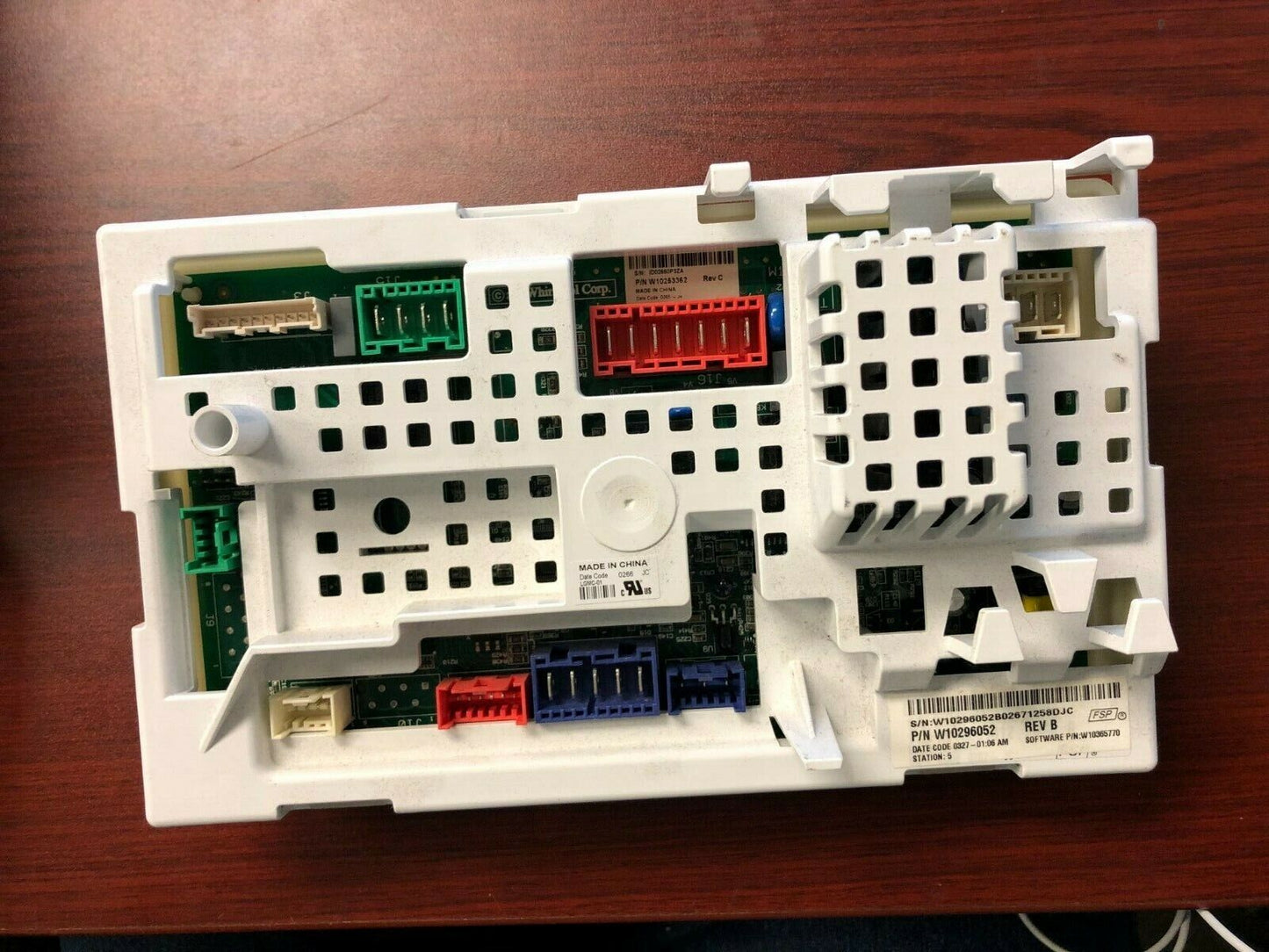 Whirlpool Washer Control Board W10296052 DC550