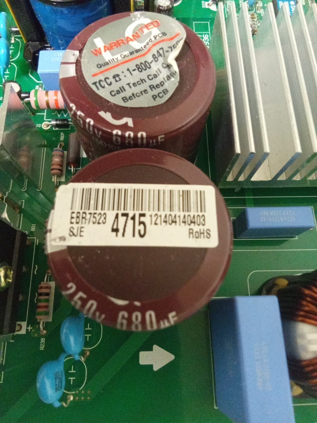 LG Refrigerator Control Board EBR75234715 AMK-26