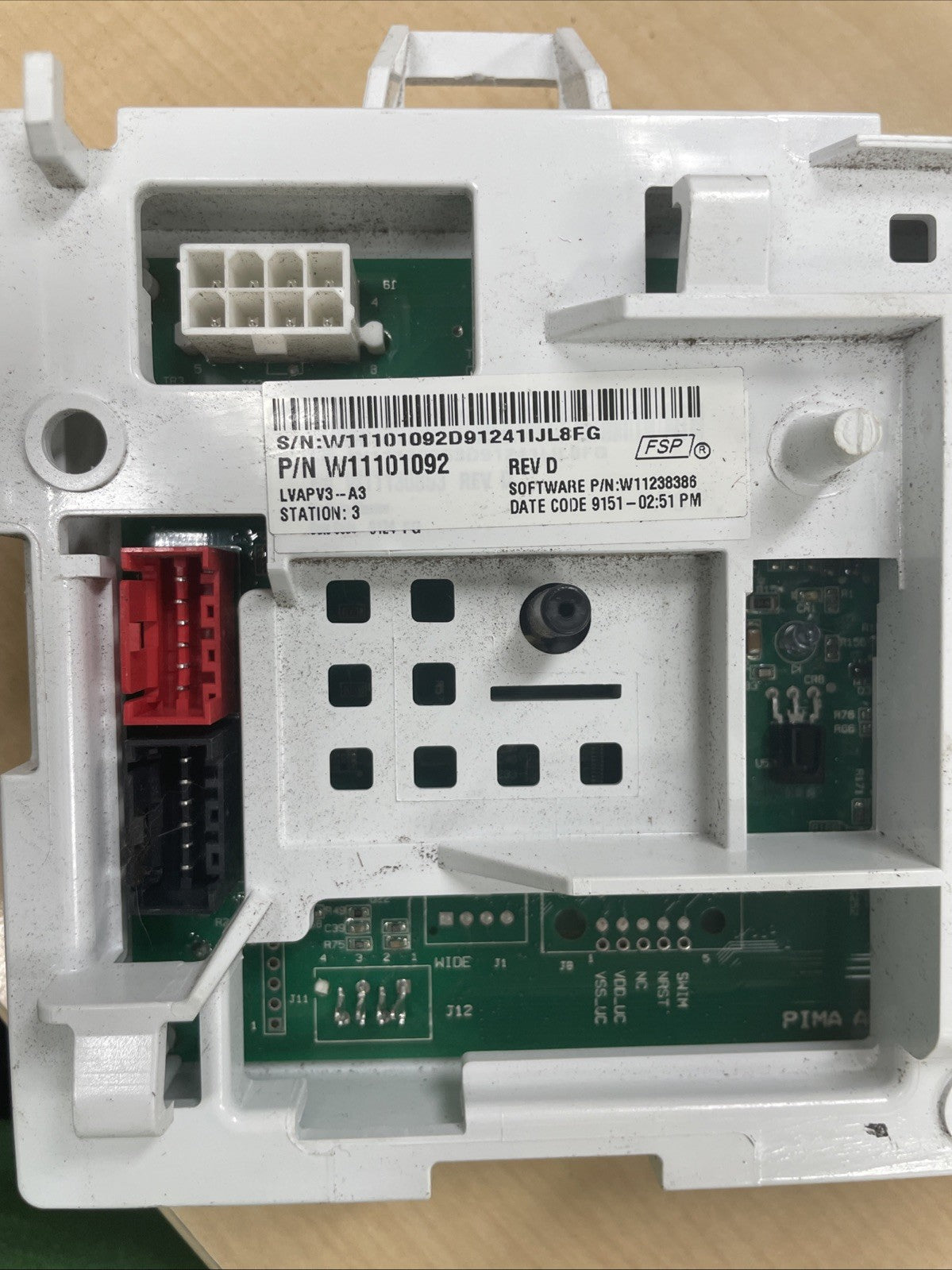 Whirlpool Washer Control W11101092 -BA13