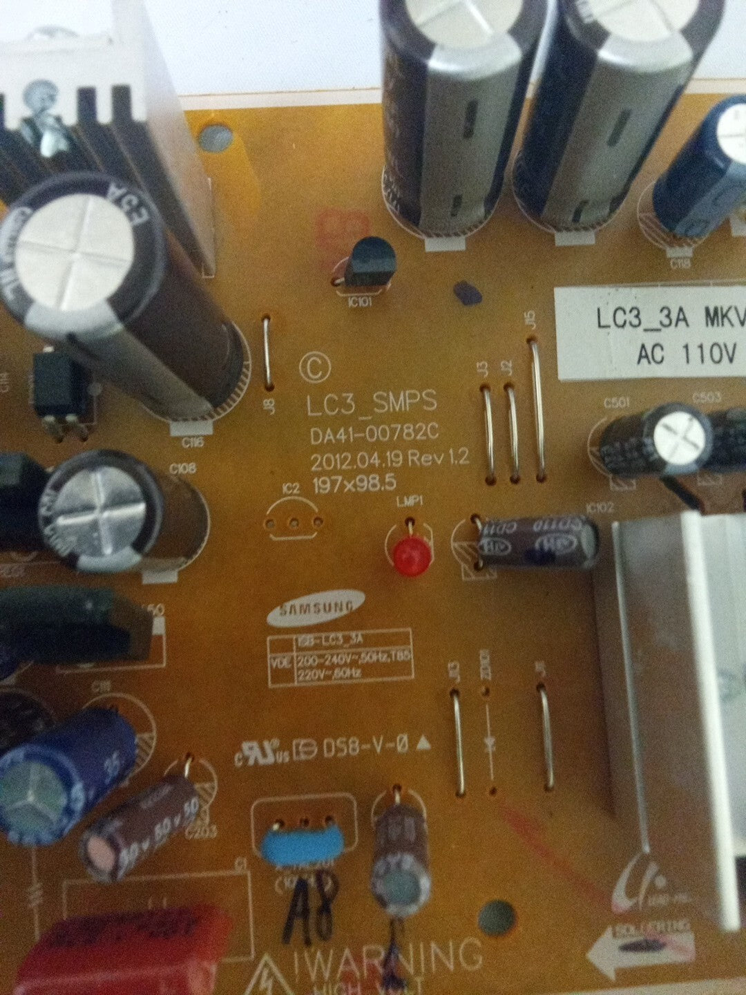 Samsung Refrigerator Inverter Control Board DA41-00782C AK-641