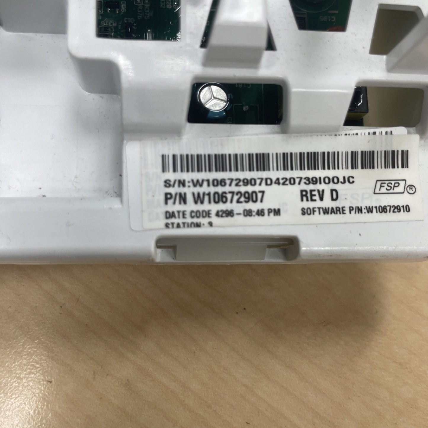 Kenmore Washer Control Board W10672907 BA50